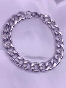 Men's Single Ring - 銀色 - 查看 3