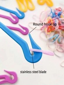 5-pack Women’s Portable Disposable [rubber Band Cutting Tools] Rubber Band [removal Clipper] - Multicolor - View 4