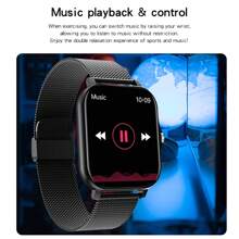 LIGE Lige Smart Watch, Fashionable Smart Watch For Men And Women, 180 MAh Battery Capacity, Waterproof Multi-Sport Mode, Heart Rate Monitoring, Blood Pressure Monitoring, Blood Oxygen Monitoring, Sleep Monitoring, Health Monitoring Smart Bracelet