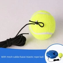Single Tennis Trainer Set Practice Equipment With Base, High Rebound Tennis Ball, Durable String - Blue - View 9