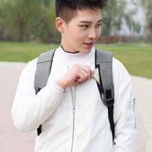 1入男士usb充電背包,防水設計,商務與休閒兩用,適用於15.6英寸筆記本電腦,具有防盜設計