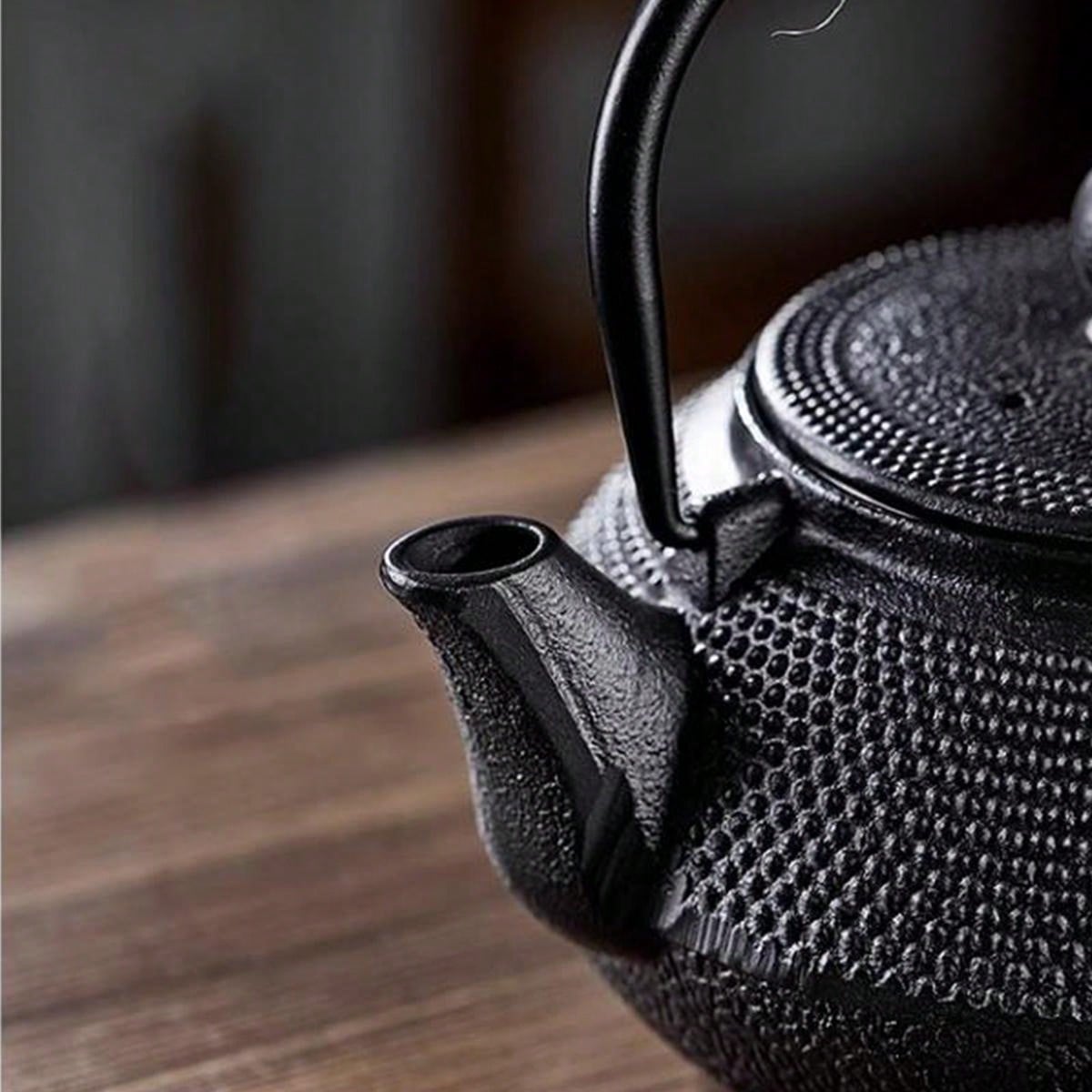 1pc Old Dutch Cast Iron Sapporo Teapot 1200ml Black SHEIN USA