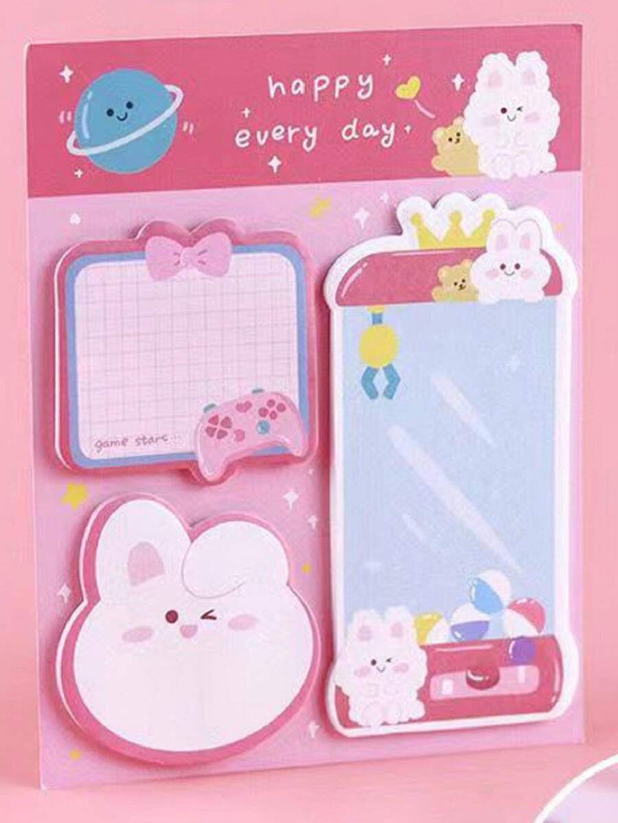Cartoon Patterned Cute Sticky Notes Back To School