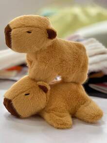 1 件裝卡通水豚毛絨玩具娃娃腕帶,創意可愛,20 厘米