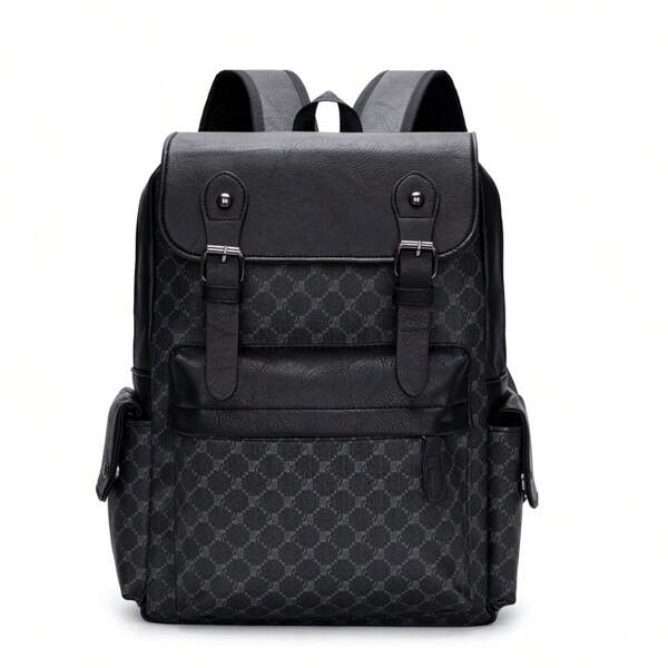 Printed Backpack Fashion Casual Travel Computer Bag For Junior/College Students, Floral/Plain Leather Vintage Vacation Sport Water-Proof Portable Flap Retro Plaid Print Drawstring Flap Pockets Hiking Large Capacity Black Bag Holiday Essentials School Bag Camping Travel Bag Stickers Winter Back To School Beach Bag Valentines Gifts Vintage Laptop Case The Sporty Life Men Bags Gift Bag Pack Backpacks Travel Must Haves Large Bag Spring Vintage Bags School Supplies School Backpack, School Backpack, Backpack For School, Back To School Backpack, School Bookbag, Back To School Bags, Waterproof, Laptop Compartment, Lightweight, Business Casual, Boys And Men, Perfect For Back To School, First Day Of School, Work, Business, Commute, Office