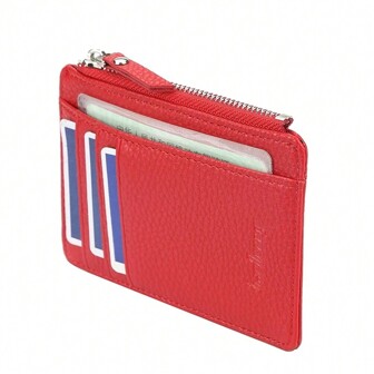 New PU Card Holder Case Men Women Credit Passport Card ID Bag Zipper Girls Unisex Coin Wallet Purse Male Spring Summer Wallet