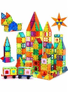 Christmas Decoration 35/61pcs Magnetic Building Blocks Set, 3d Magnetic Blocks, Pre-Education Learning Toys, Best Magnetic Early Learning Toy For Gifting Friends And Family