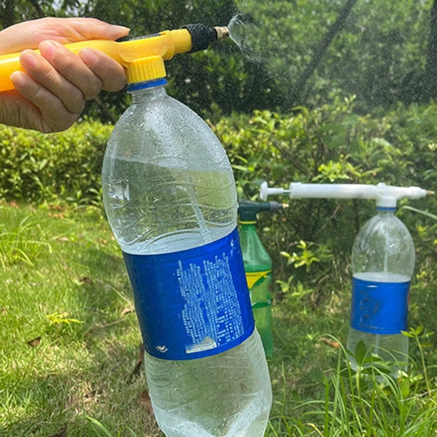1pc Multi-functional Manual High-pressure Air Pump Spray Bottle With Adjustable Nozzle For Beverages - Multicolor - View 1
