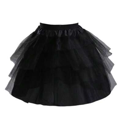 1pc Black Maid Cosplay Puffy Tutu Skirt