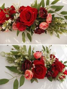 1pc Wedding Arch Flower Decoration, Artificial Flowers For Wedding Arch Ceremony Sign, Wedding Chair, Festival And Party Decor Accessories, Wedding Supplies, Valentine Day, Gift Gifts Birthday Graduation