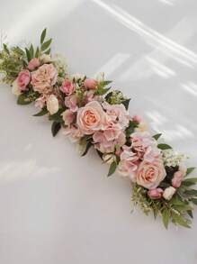 1pc Wedding Arch Flower Decoration, Artificial Flowers For Wedding Arch Ceremony Sign, Wedding Chair, Festival And Party Decor Accessories, Wedding Supplies, Valentine Day, Gift Gifts Birthday Graduation