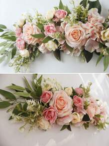 1pc Wedding Arch Flower Decoration, Artificial Flowers For Wedding Arch Ceremony Sign, Wedding Chair, Festival And Party Decor Accessories, Wedding Supplies, Valentine Day, Gift Gifts Birthday Graduation
