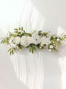 1pc Wedding Arch Flower Decoration, Artificial Flowers For Wedding Arch Ceremony Sign, Wedding Chair, Festival And Party Decor Accessories, Wedding Supplies, Valentine Day, Gift Gifts Birthday Graduation