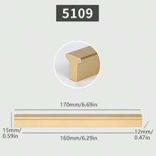 1入個金色鋁合金廚房櫥櫃把手,抽屜旋紐家具房門硬件