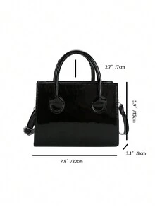 單色pu時尚&休閒&校園風格,優雅&時尚的女士手提包