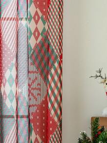 Diamond Grid Window Screen - red+green - View 5