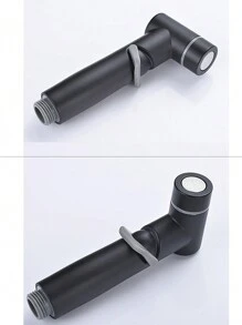 Black Bidet Faucet Wall Bracket Hose Handheld Bidet Spray Shower Toilet Bathroom Cloth Diaper Sprayer Nozzle Self Cleaning - Black - View 5