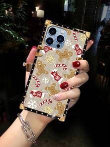 1 X Christmas Style Sock Pattern Phone Case Compatible With Iphone 14promax