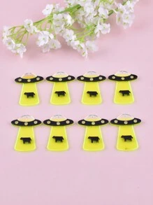 8入組亞克力外星人DIY吊墜 - 彩色 - 查看 12