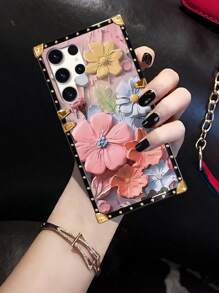 Ốp điện thoại thời trang chống sốc họa tiết hoa, 1 chiếc, không phải họa tiết 3D, in phẳng 2D, ốp điện thoại thời trang họa tiết hoa phẳng nhiều màu sắc, bảo vệ điện thoại chống sốc và chống rơi, ốp điện thoại hình chữ nhật tương thích với Samsung S26 Ultra/S26/S26 Plus, tương thích với iPhone 17 Pro Max/17 Air/7P/16/16 PLUS/16 PRO/16 PRO MAX/8 Plus/XR/XS MAX/11/11 Pro/11 Pro Max/12/12 Pro/12 Pro Max/13/13 Pro/13 Pro Max/14/14 Pro/14 Plus/14 Pro Max/15/15 Pro/15 Plus/15 Pro Max, tương thích với Samsung Galaxy S25 FE/A17/A07/S23 FE, quà tặng mùa xuân, phiên bản quốc tế, không phải phiên bản nội địa. - Nhiều màu - Xem 4