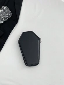 1 Miếng Halloween Quả bí ngô & Sọ In Da giả Chất liệu Túi xach tay Với Dung lượng lớn Và Trơn tru Dây kéo , Thích hợp Đối với , Kỳ nghỉ , Giải trí , Đi ra ngoài , Đi du lịch , Halloween Các bữa tiệc Và Như A Qủa tặng - màu đen - Xem 7