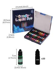 30種高濃度蠟燭染料,每瓶10毫升,適用於自製蠟燭和肥皂 - 彩色 - 查看 2