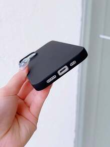 1 Vỏ Điện Thoại Bề Mặt Mờ Màu Trơn Tương Thích Với Apple IPhone 11/12/13/14/15 Pro Max Vỏ Bảo Vệ - màu đen - Xem 4