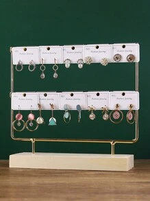 1pc Iron Jewelry Display Stand For Earrings - Rose Gold - View 4