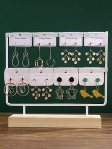 1pc Iron Jewelry Display Stand For Earrings - Rose Gold - View 3