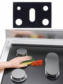 1個炉灶罩,可重複使用的瓦斯爐保護器,與三星瓦斯爐兼容,可重複使用的瓦斯灶爐面罩,不粘炉灶衬垫,炉灶防护套装... - 黑色 - 查看 2