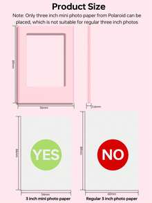 Universal 3-inch Magnetic Film Photo Frame Creative DIY Versatile Combination Plastic Photo Frame - Dusty Pink - View 8