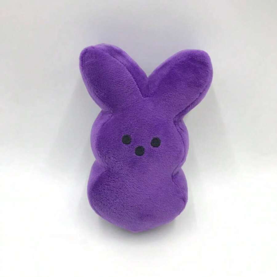 Nuevo Muñeco De Peluche De Conejo De Dibujos Animados De Pascua De Conejo Para El Día De Los Niños Regalo De Cumpleaños O Navidad 6 Pulgadas/ 15 Cm - Morado - Ver 1