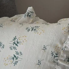 白色丁香花狀抱枕 - 白色 - 查看 4