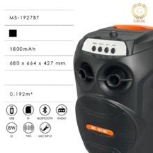 Altavoz Inteligente Bluetooth, Altavoz Inalámbrico Portátil De Alta Calidad Con Micrófono Para Exteriores - Negro - Ver 3