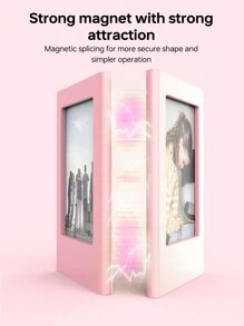 Universal 3-inch Magnetic Film Photo Frame Creative DIY Versatile Combination Plastic Photo Frame - Dusty Pink - View 5