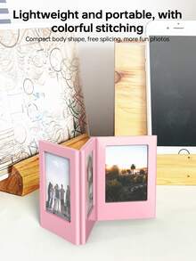Universal 3-inch Magnetic Film Photo Frame Creative DIY Versatile Combination Plastic Photo Frame - Dusty Pink - View 7