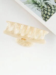 1 Máy Tính Kích Thước Trung Bình Acrylic Hình Chữ L Lấp Lánh Vuốt Tóc Màu Vàng Nhạt Thanh Lịch - Nhiều màu - Xem 4