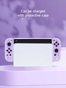 Ghost Anime Girl Protective Case Compatible With Switch,Can Be Installed In The Dock Without Removing The Protective Case - Multicolor - View 5
