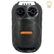 Altavoz Inteligente Bluetooth, Altavoz Inalámbrico Portátil De Alta Calidad Con Micrófono Para Exteriores - Negro - Ver 5