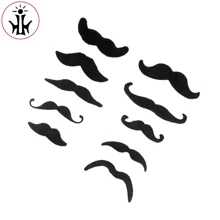 Fake Beard, Male Goatee, Simulated Makeup Beard, Film And Television Prop Beard, Self-adhesive Beard, Mustache - Black - View 4