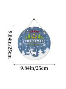 1 Miếng Giáng sinh Tấm ván Đồ trang trí Với Con hươu , Hoa tuyết Đối với Tiệc Giáng sinh Bầu không khí Đồ trang trí - Nhiều màu - Xem 2