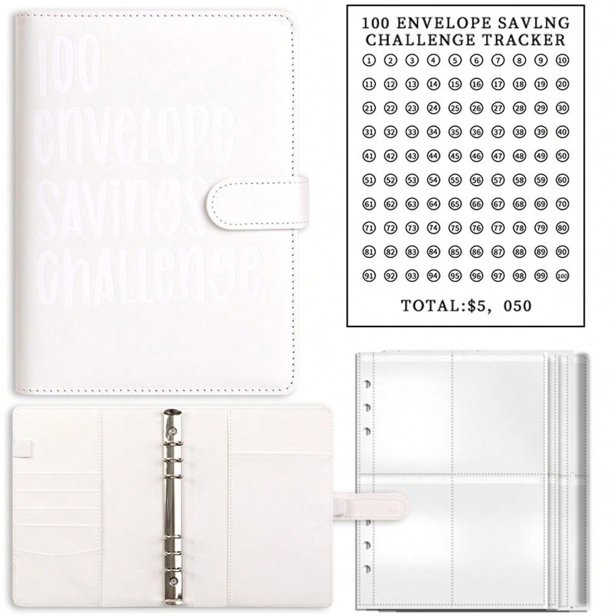 100 Envelopes Money Saving Challenge , Budget Planner Savings Challenge