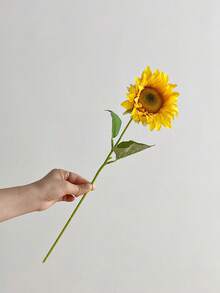 2pcs Artificial Sunflower Decoration Simulation Flower, 44cm - Yellow - View 5