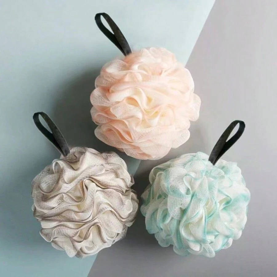 Bola De Malla De Baño De Esponja Loofah Con Cuerpo Exfoliante, Multicolor, 2 Piezas - Multicolor - Ver 1