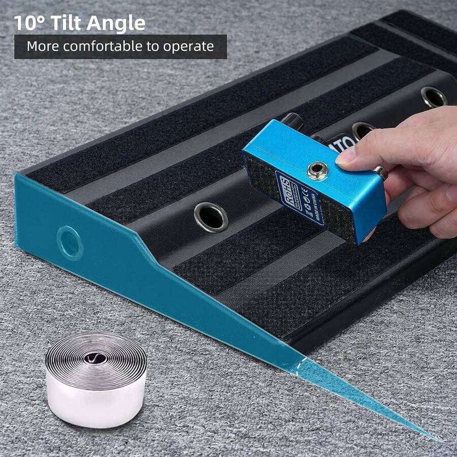 Guitar Pedal Board 20''x12''x2.4" Large Capacity, LEKATO Guitar