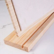 1pc Large Size Wooden Necklace Display Stand For Jewelry, Bracelet, Sweater, Market Stall - White - View 5