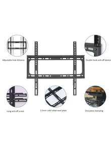 Fixed Support LCD Led Screens And Monitors 26 To 63 Inch Monitor 50 Kg - Black - View 4
