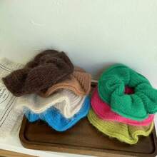 1入組女士超大虎毛針織發帶彈性馬尾夾,非常適合日常穿搭、校園風格,適用於假期、派對和舞蹈,可作為禮物贈送。