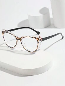 1pc Cat Eye Non-prescription Glasses - Multicolor - View 1