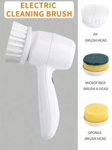 1入組3合1無線電動清潔刷,usb充電,適用於廚房、臥室、客廳清潔